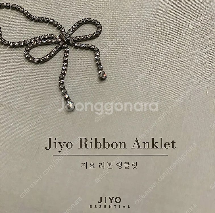 (중고) JIYO 지요 리본 앵클릿 발찌--0