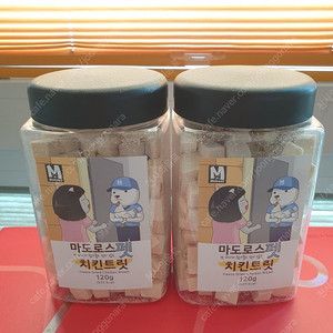 마도로스펫 치킨 트릿 120g 2통 미개봉