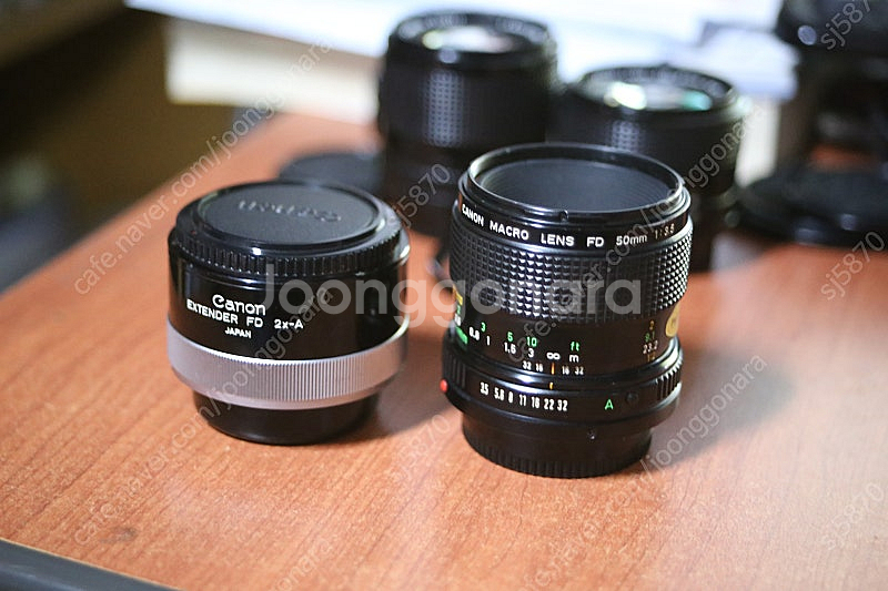 캐논 nFD 50mm매크로 , fd 2x--0