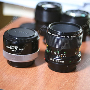 캐논 nFD 50mm매크로 , fd 2x