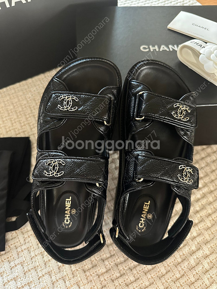 샤넬 벨크로 샤넬 샌들--8