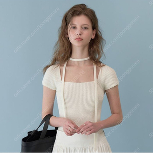 포유온 Nua muffler half knit (아이보리)