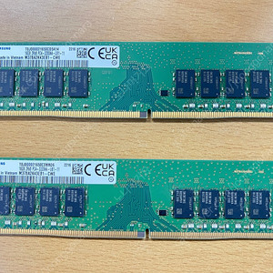 삼성 DDR4 16GB 3200 데스크탑용 메모리 2EA 택포7만