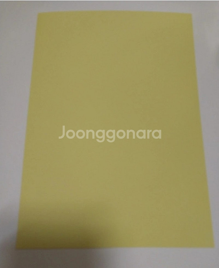 새상품.A5 90g색지.노란색.500매6700원--0