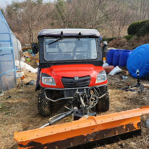 메크론2200다목적농업동력운반차제설삽부착