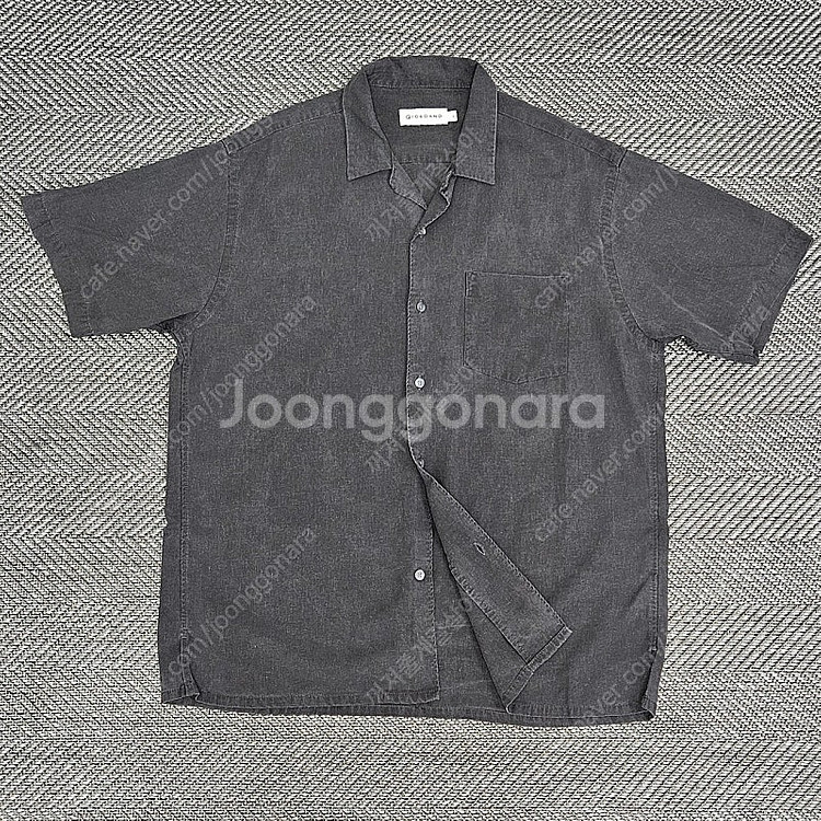 지오다노 린넨 반팔 남방 남자100--0