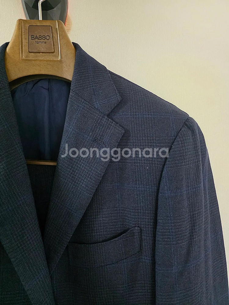 링자켓 마에스터 에드윈 우드하우스 네이비 글렌체크 수트...--1