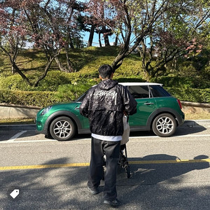 [XL] 스투시 비치 쉘 링클 나일론 자켓 블랙