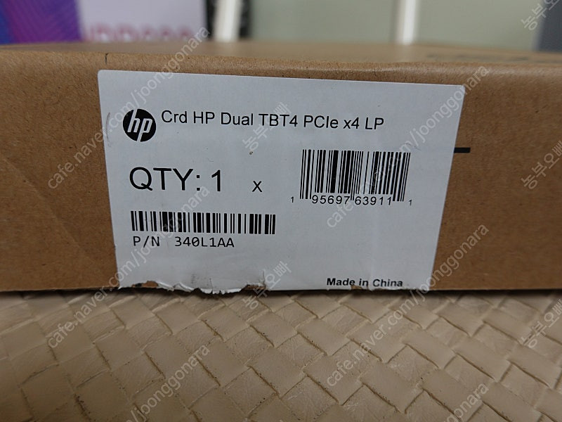 [HP 썬더볼트3 어댑터] HP 워크스테이션 Z4 Z6 Z8 G4 썬더볼트 3 카드 팝니다. (L89633-001)--3