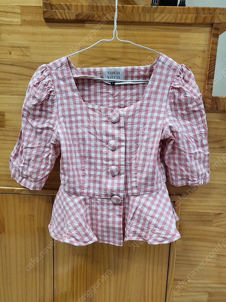 보카바카 앨리스블라우스 이성경 체크 이미지