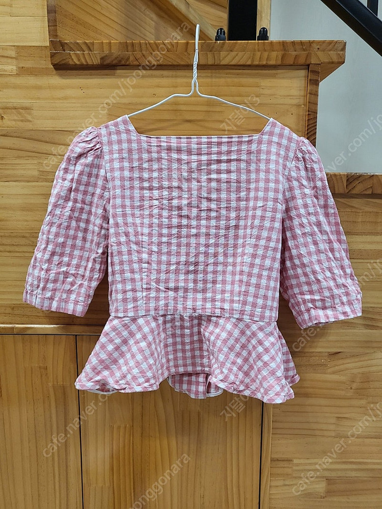 보카바카 앨리스블라우스 이성경 체크 이미지