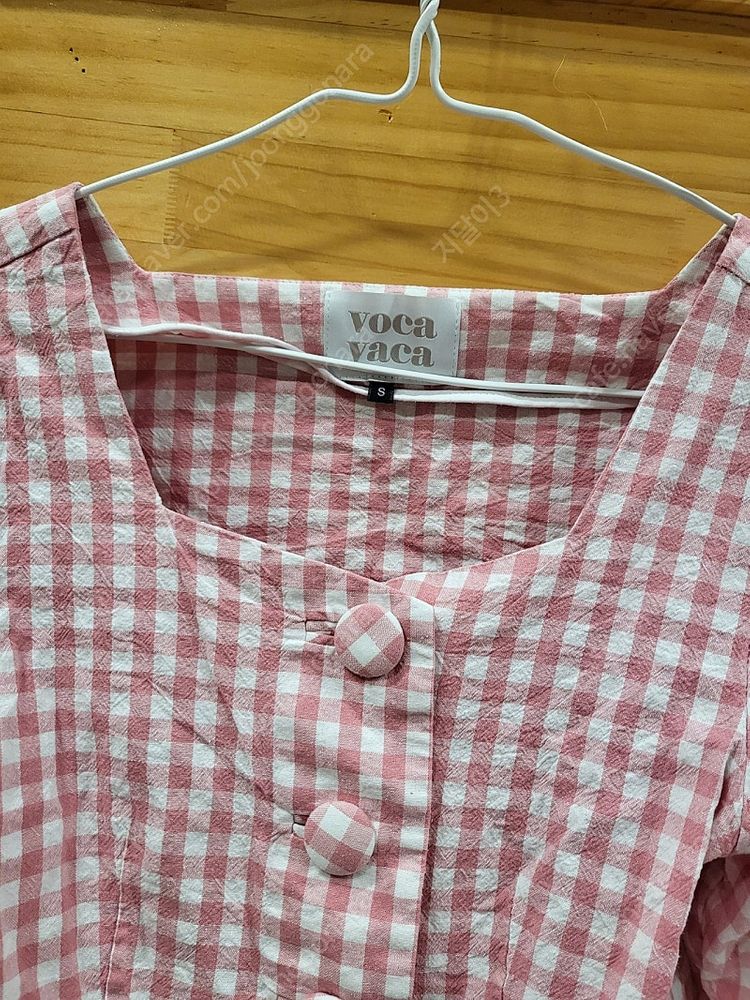 보카바카 앨리스블라우스 이성경 체크 이미지