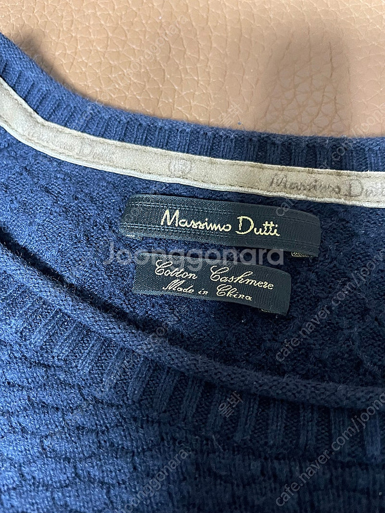 Massimo Dutti 마시모두띠 코튼 캐시미어 라운...--1