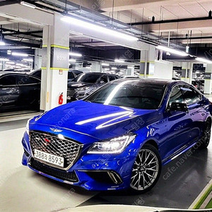 제네시스 G80 중고 제네시스 중고 가격 파란색 2019년식 79,933km 3.3 T AWD 스포츠 수원중고차