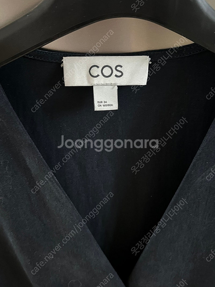 Cos 코스 브이넥 원피스 네이비 34사이즈--1