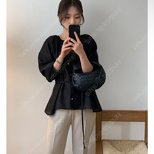 (새상품) 위드윤 시에르 블라우스 곰송이 셔츠