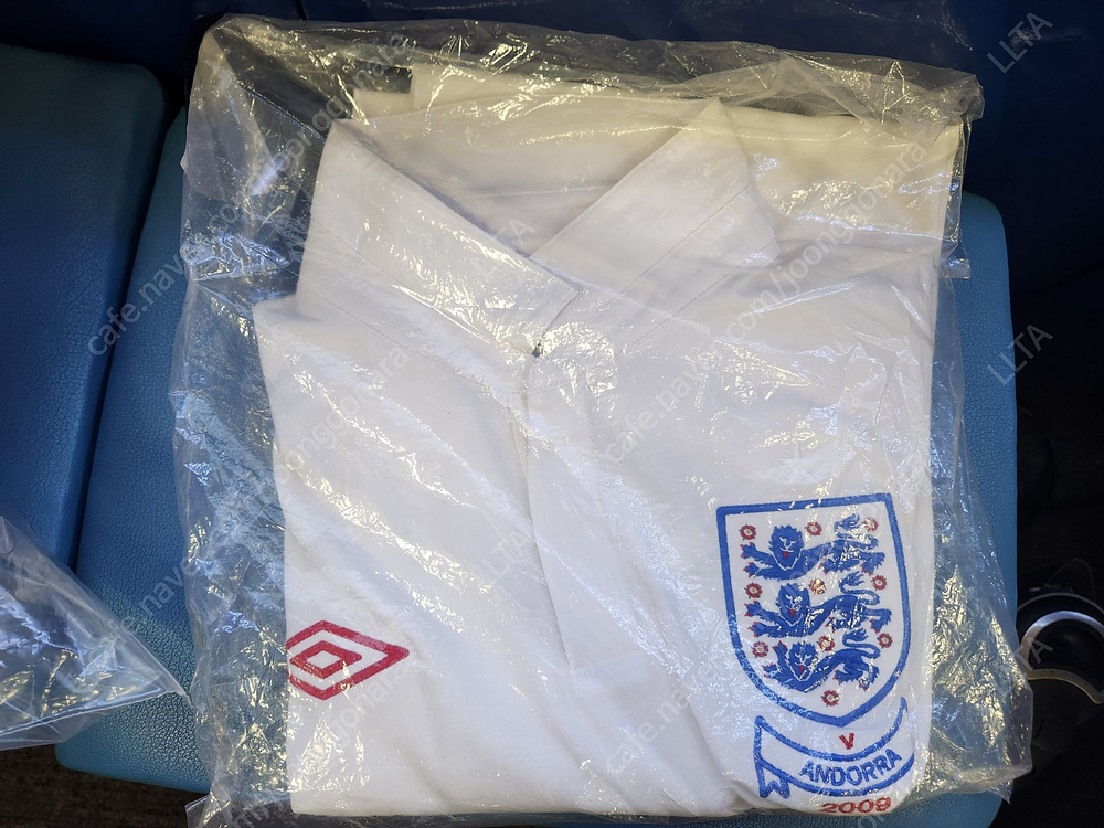 2010 남아공 월드컵 잉글랜드 홈 유니폼 긴팔 사이즈M (배컴 마킹)--5