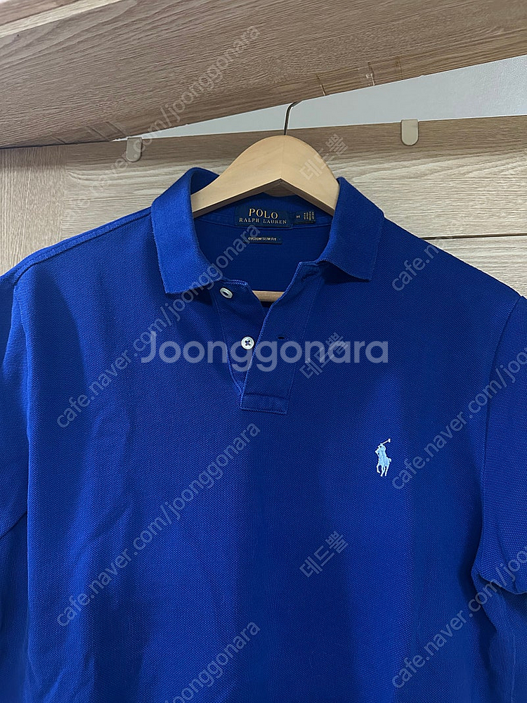 폴로 카라티 커스텀슬림핏 M사이즈 블루 파랑색 판매--1