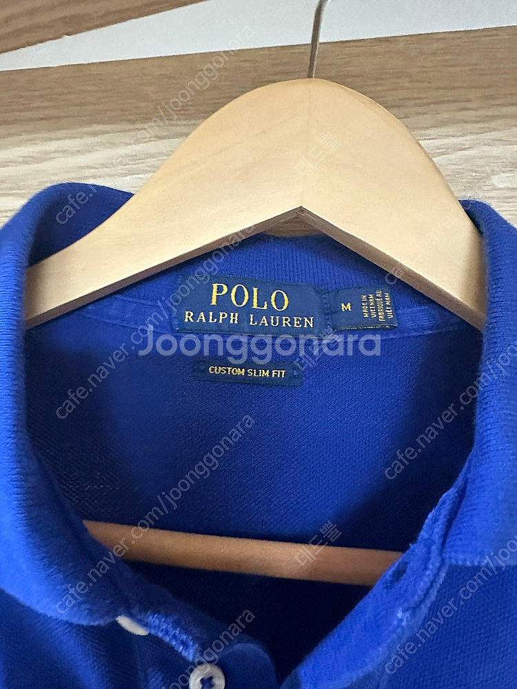 폴로 카라티 커스텀슬림핏 M사이즈 블루 파랑색 판매--2