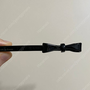 블랙 리본 프랑스 아세테이트 헤어핀 2개 6천원