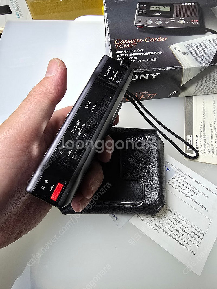SONY TCM-77 판매합니다 케이스 포함--5