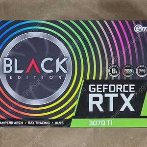 [센터 점검 완료] 이엠텍 지포스 RTX 3070 Ti 블랙 에디션 BLACK EDITION D6X 8GB