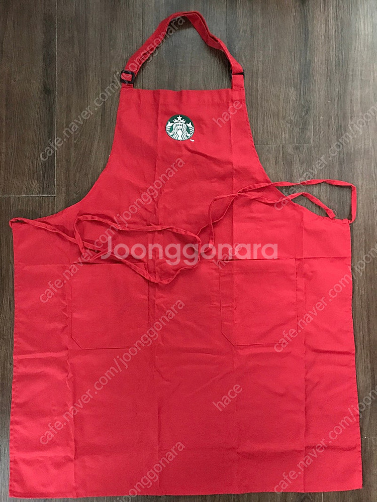 영국 스타벅스 크리스마스 앞치마--0