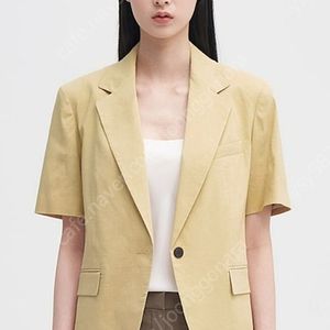 띠어리 린넨 반팔자켓 새상품