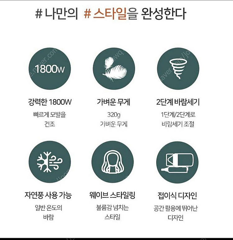 (미개봉, 새상품) 아비스 웨이브컬 고데기 헤어 드라이...--1
