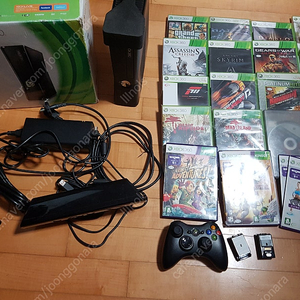 엑박 xbox360 슬림 320GB+ 키넥트 + 게임다량