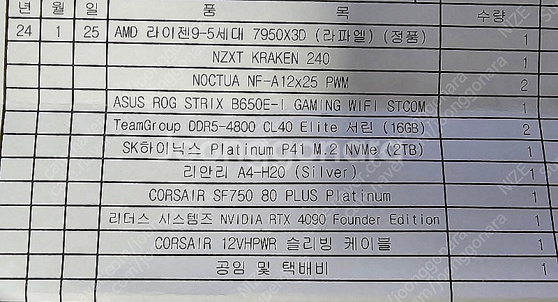 SFF ITX 7950X3D 96gb p41 2TB 리...--1