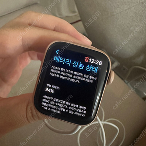 애플워치 SE 40mm 골드 배터리 효율 94