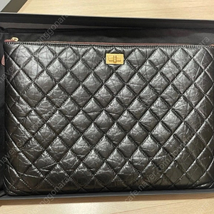 샤넬 2.55 빈티지 클러치 라지