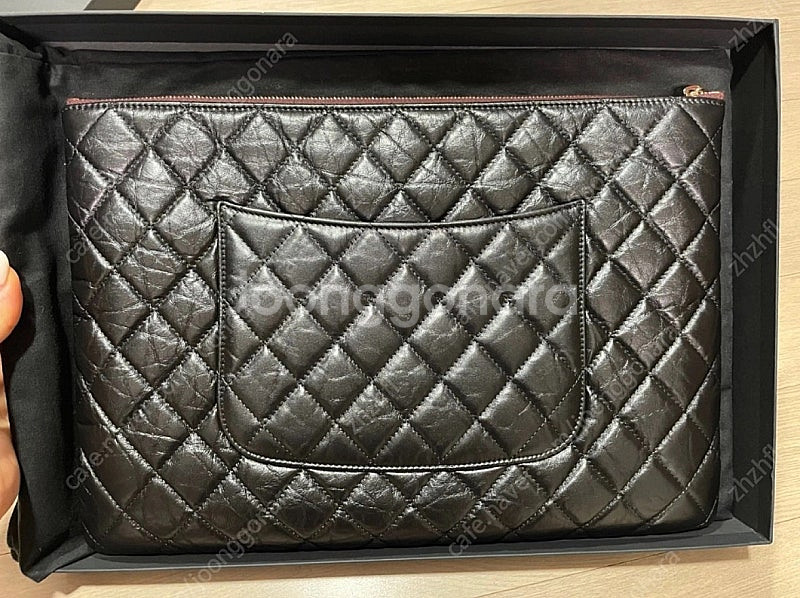 샤넬 2.55 빈티지 클러치 라지--1