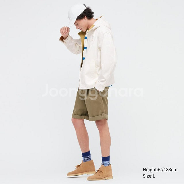 유니클로 JW앤더슨 오버사이즈 코튼파카 후드집업 JW ...--8