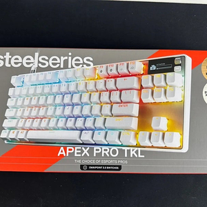 스틸시리즈 apex pro tkl gen3 화이트 미개봉 국내정발