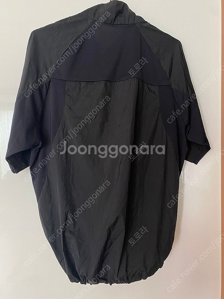 험멜 윈드러너 반팔 나일론 바스락 블랙 반집업 운동복 ...--5