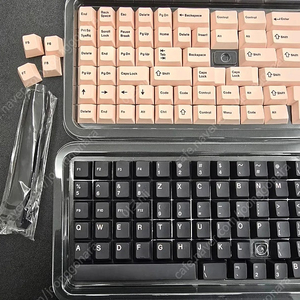 JKDK 핑크 블랙 투톤 키캡 PBT 키캡 ​ ​ ​