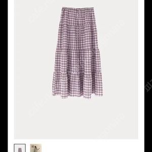 bol bibi check skirt / pink