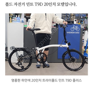 3단 접이식 자전거 민트 T9D