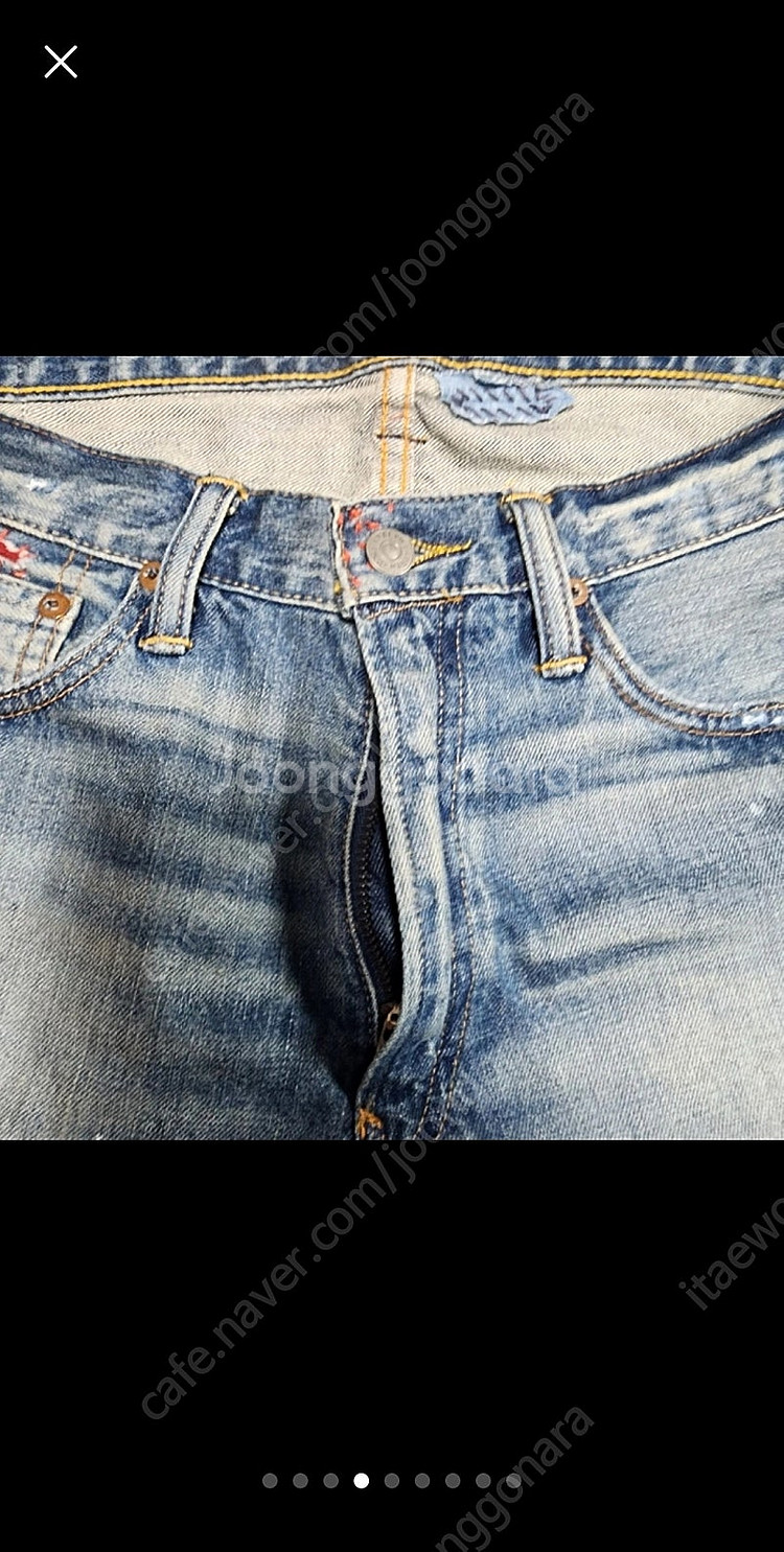 폴로 랄프로렌 패치워크 데님 하프 팬츠--3