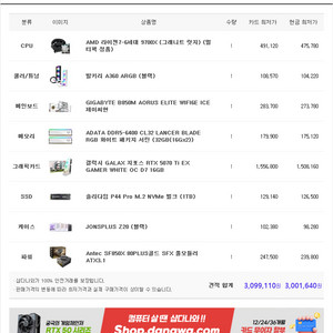 9700x, 5070ti 본체 팝니다