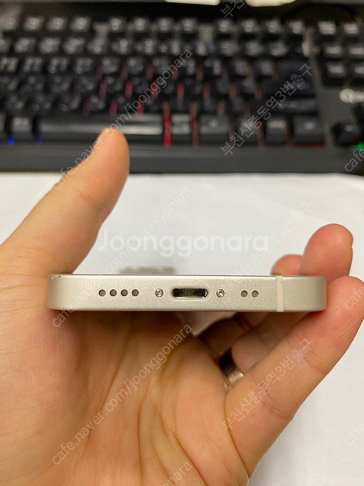 005375 아이폰13미니 화이트 S급 128GB 무잔...--6