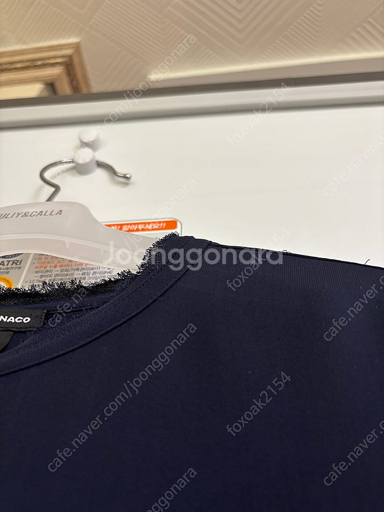 클럽모나코진네이비블라우스(사진보다 진해요)XS--3