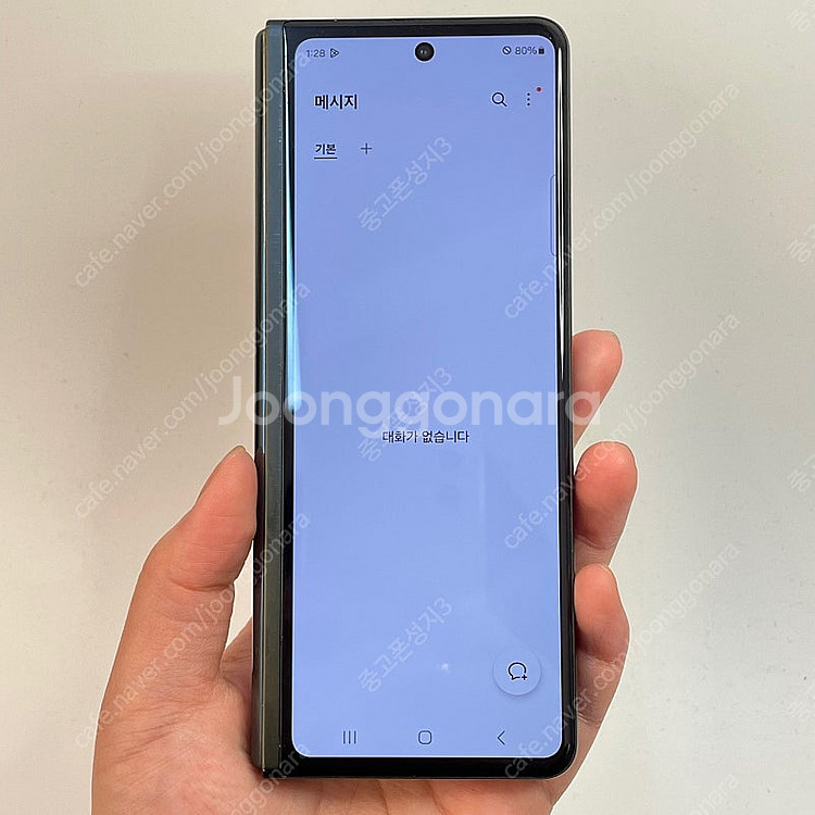 02777(울산중고폰) 갤럭시폴드3 그린 256GB 판...--2
