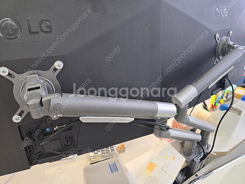 27인치 LG 모니터 2개(27mk 430H)+모니터암...--1