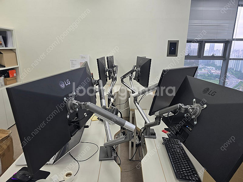 27인치 LG 모니터 2개(27mk 430H)+모니터암...--2