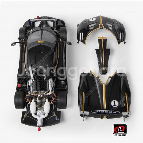 1:18 다이캐스트 LCD PAGANI R Black--1