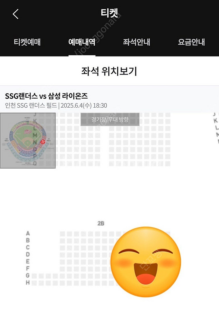 6/4 SSG 삼성 으쓱이존 2연석 팝니다--0