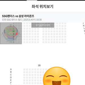 6/4 SSG 삼성 으쓱이존 2연석 팝니다